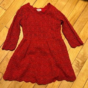 Cat & Jack size 3T red holiday dress